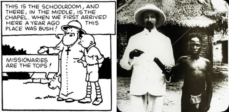 Tintin Congo missionaries
